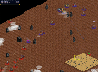 千営渾のゲーム画面「機関銃を備えた鋼鉄の戦車も、山岳ゲリラ戦で対処可能」