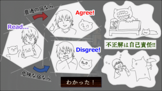 勇者よ、宿泊は自己責任です。のゲーム画面「ゲーム説明」