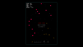 BARREN SHOOTERのゲーム画面「ゲーム終了」