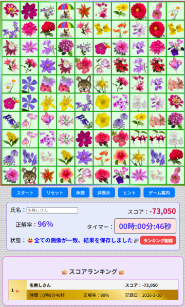 スコア・順位画面