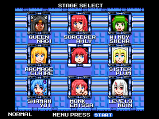 Rock'n ROSE1stのゲーム画面「ステージセレクト画面」