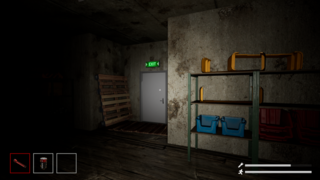 暗闇のゲーム画面「通路」