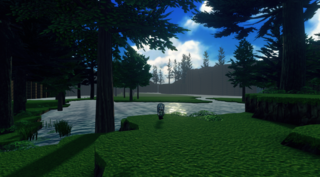 kosaのゲーム画面「湖畔の林道」