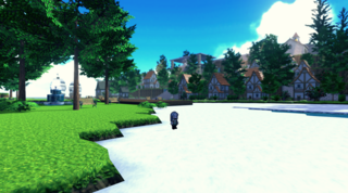 kosaのゲーム画面「目的地となる町」