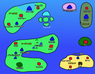 HERO BIRTHのゲーム画面「世界地図です」