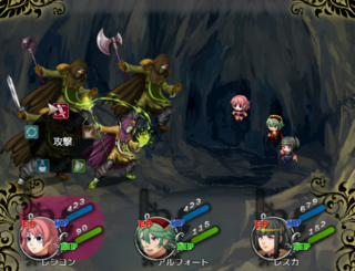 Ｅｌｅｍｅｎｔａｌ Ｚｅｒｏのゲーム画面「戦闘画面」