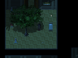 楽園のゲーム画面「水没した建物の探索」