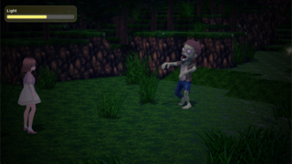 光を求める者たちのゲーム画面「モンスターに襲われる」