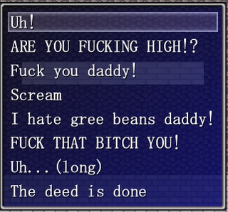 My Decaying Memoryのゲーム画面「Uh!」