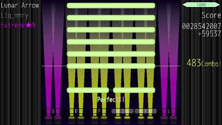 CoLane(Test ver.)のゲーム画面「高速連打」