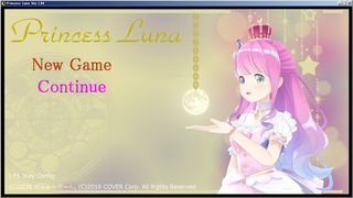 Princess Lunaのゲーム画面「タイトル画面です」