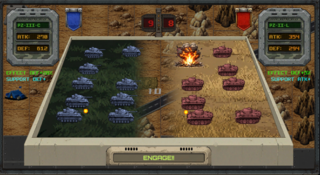 鋼鉄の交響曲 -Symphony of Steel- DEMOのゲーム画面「交戦シーン」