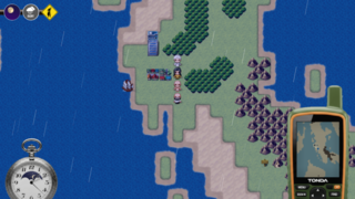 富田伝説 -The Legend of TONDA-のゲーム画面「現実の高槻富田地区とリアルタイム連動した天候」