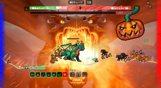 PICOBOUNCE SAGAのゲーム画面「スキル使用画面」