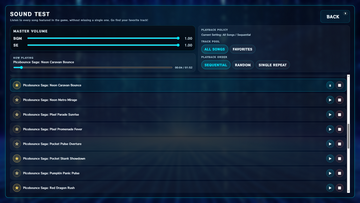 サウンドテスト画面