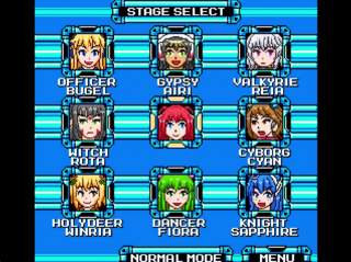 Rock'n ROSE 3rdのゲーム画面「ステージセレクト画面」