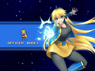 Rock'n ROSE 3rdのゲーム画面「ボスキャラのスチル絵はイラストレーター甘辛猫さんの描き下ろし！」