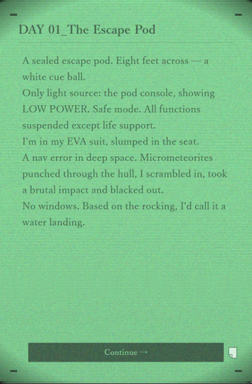 英語版にも切り替え可能。硬質でドライな翻訳