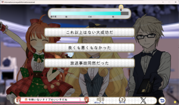 番組終了後、成果を伝えます