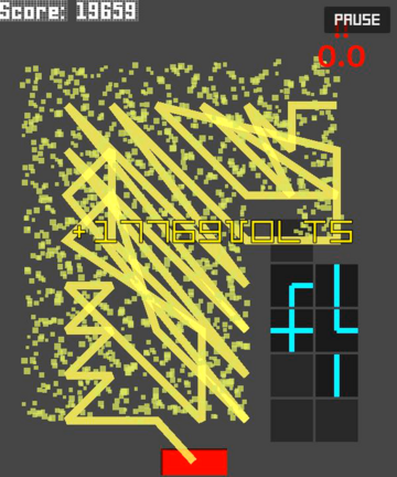 ゲーム画面(2)爽快大連鎖