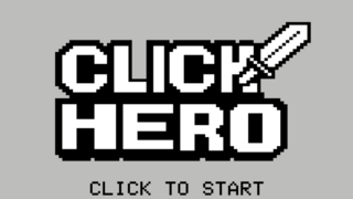 Click Heroのゲーム画面「タイトル画面」