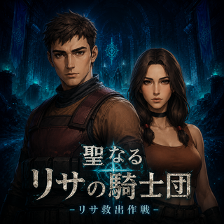 聖なるリサの騎士団 -リサ救出作戦-のゲーム画面「ゲームタイトル」