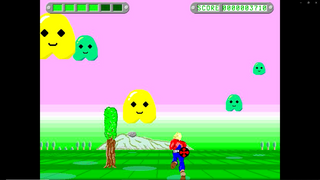 far Space far Homeのゲーム画面「迫りくる敵を撃ち落としてください」