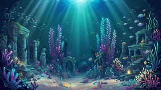 深海のあっちむいてほい ～ハサミの おうじゃに いどめ～のゲーム画面「イメージ画像。」
