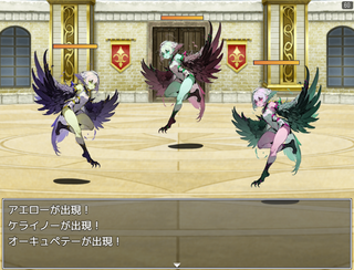Labyriaのゲーム画面「闘技場でボスと再戦」
