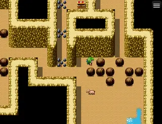 シューロンクエストのゲーム画面「ポ●モンみたいなダンジョン2」