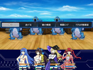 リーナたんの冒険RPG MZのゲーム画面「６人まで対応した戦闘」