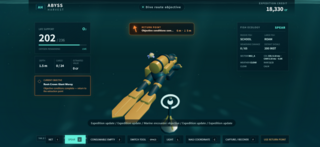 ABYSS HARVESTのゲーム画面「潜水の後ろ姿」