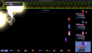 Donut Machine Rebake (体験版)のゲーム画面「ゾーン中はスキルがランクアップしてさらに大火力で気持ちよく。」