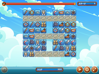海パズルのゲーム画面「プレイ画面」