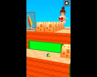 ぽよぽよビーチのゲーム画面「個性豊かなステージ」