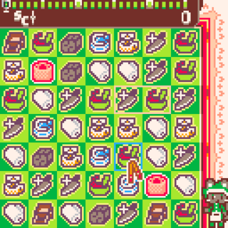 Kitchen Matchen 3のゲーム画面「しこみパズル」