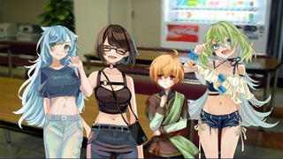 性癖破壊少女D9のゲーム画面「3人のお姉さんと幼気(いたいけ)な少年」