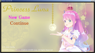 Princess Lunaのゲーム画面「タイトル画面です」