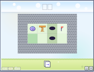 pon - A Cute Arrow Puzzleのゲーム画面「ステージ画面。カードを置いてぽんを指示しよう」