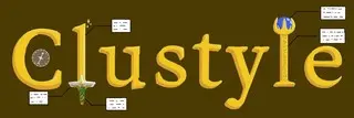 Clustyleのゲーム画面「タイトルロゴ」