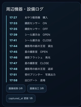 改ざんログ｜17:26のゲーム画面「時刻ログ」