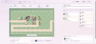 乙女化タワーディフェンス ― 花守学園へようこそのゲーム画面「兵器と花霞の煙で学園を守る」