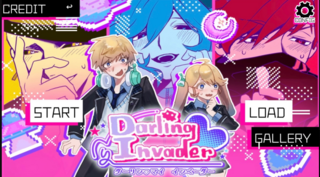 Daling♡My Invaderのゲーム画面「タイトル画面」