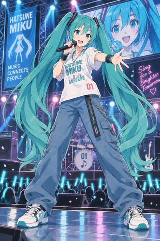 Daarooのカードゲーム 初音ミクのゲーム画面「カードの元絵」