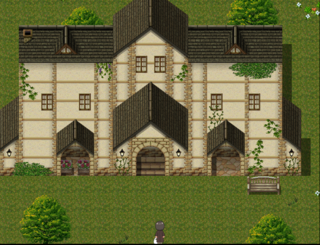 Beautiful Suicideのゲーム画面「訪れたのは、とあるお屋敷。」