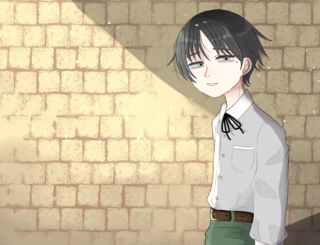 Beautiful Suicideのゲーム画面「見つめる先にいるのは?」