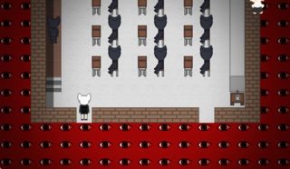 Moratoriumer デモ版のゲーム画面「……？」