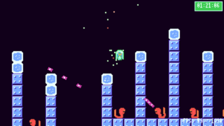 ミントのキャンディ集めのゲーム画面「」