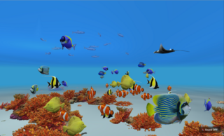 Reef Cameraのゲーム画面「エイのいる風景」