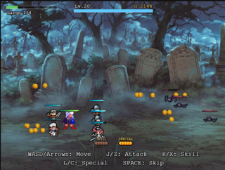 Princess Vanguard: Lucia's March/プリンセスヴァンガード:ルシアの進軍のゲーム画面「ベルトスクロールアクション」
